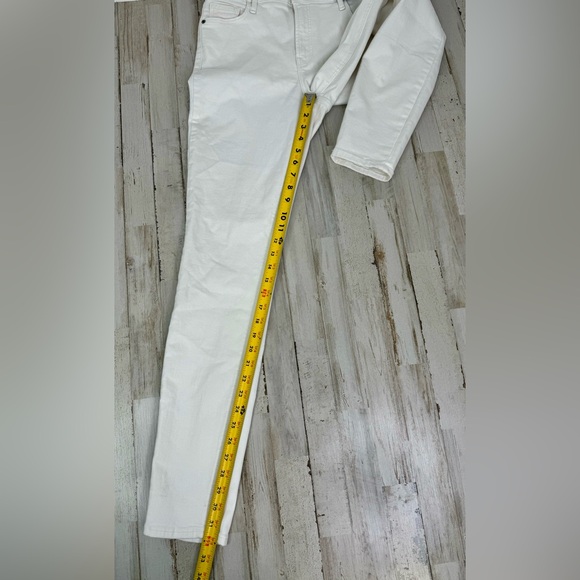 Old Navy Rockstar High Rise Super Skinny White Jeans Tummy Control 10 Tall NWT - Picture 9 of 13
